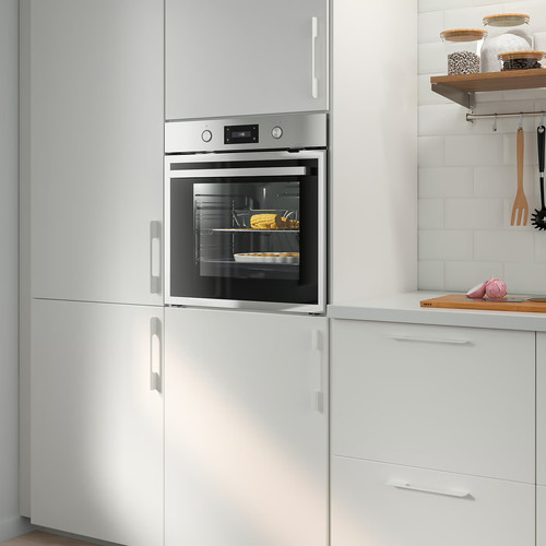 ANRÄTTA Forced air oven w pyrolytic funct, stainless steel