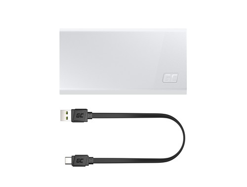 GreenCell Power Bank Powerbank 20S 20000mAh 22.5W 3x USB-C 1x USB-A white