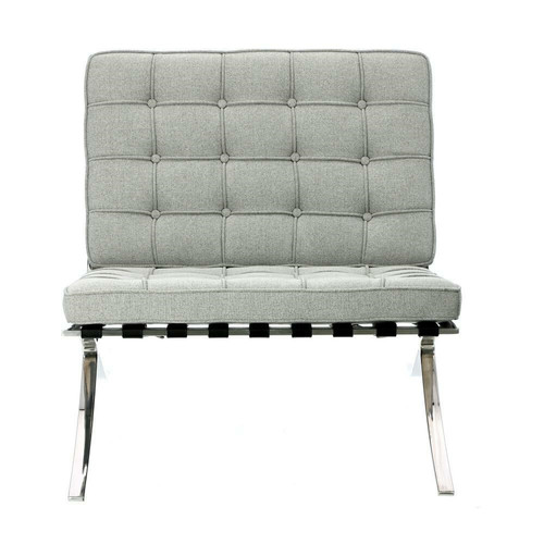 Chair BA1, fabric, light grey