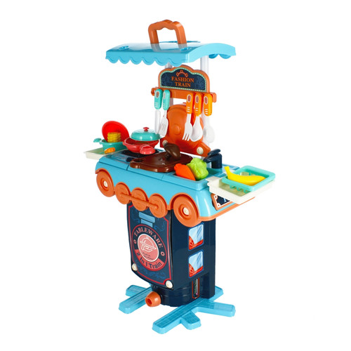 Portable Small Train Kitchen Playset 2in1 3+