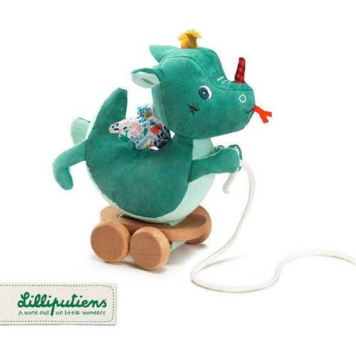 LILLIPUTIENS Pull Along Cuddle Dragon Joe 12m+