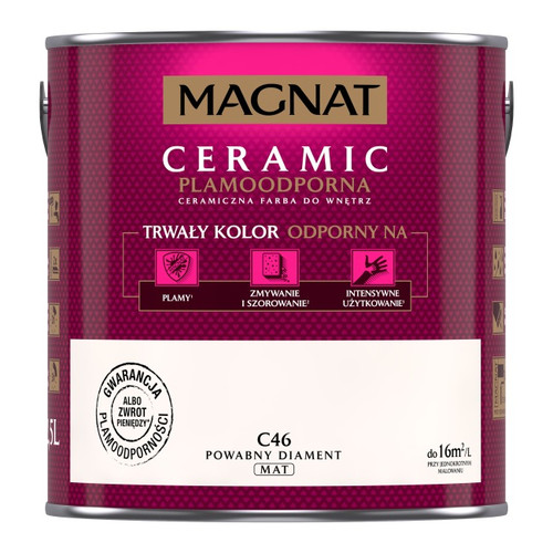 Magnat Ceramic Interior Ceramic Paint Stain-resistant 2.5l, charming diamond