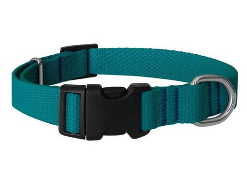 CHABA Dog Collar Adjustable Smooth 10mm/33cm, sea