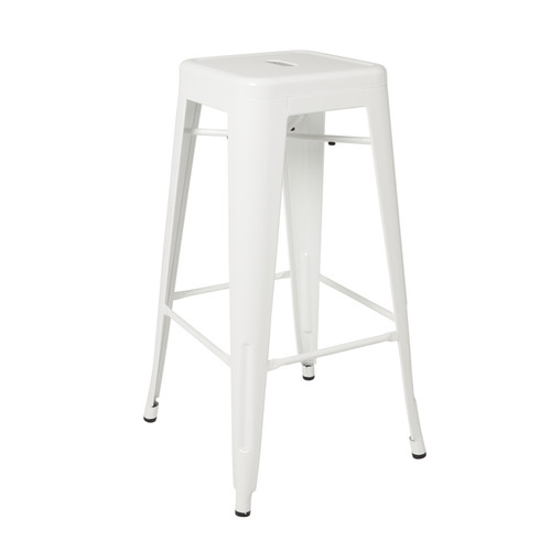 GoodHome Bar Stool Branza, white