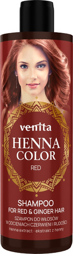 VENITA Henna Color Shampoo for Red & Ginger Hair 300ml