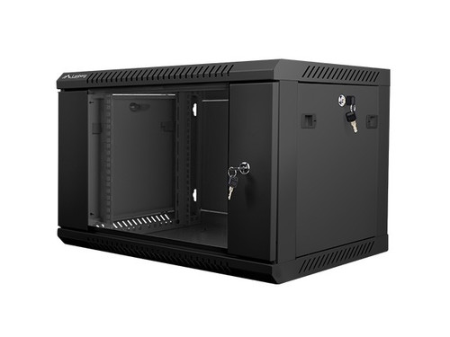 Lanberg Wall-mounted Rack 19'' 6U 600X450mm, black