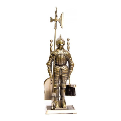 Fireplace Set Knight, patina