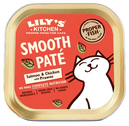 Lily's Kitchen Cat Food Salmon & Chicken Paté/Catch of the Day 85g