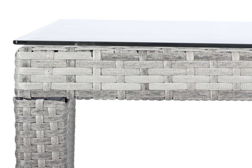 Outdoor Dining Table MALAGA, grey