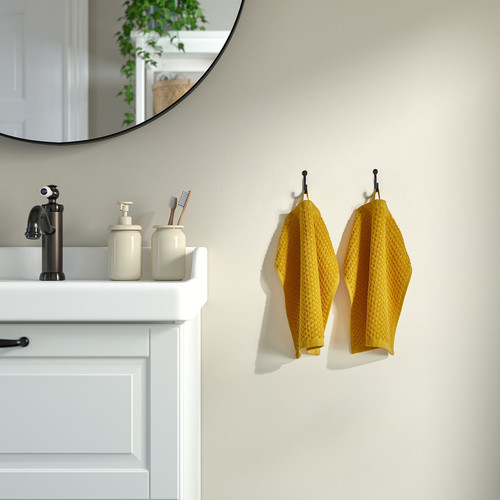 GULVIAL Washcloth, yellow, 30x30 cm