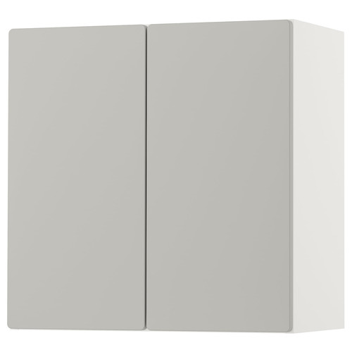 SMÅSTAD Wall cabinet, white grey, with 1 shelf, 60x30x60 cm