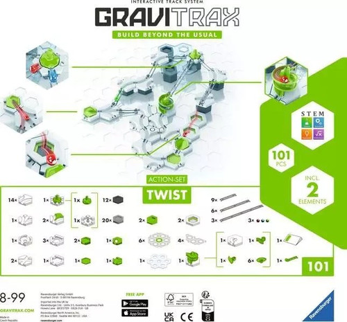 Gravitrax Action Set Twist 101pcs 8+