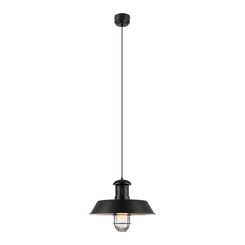 GoodHome Pendant Lamp Genly E27, black