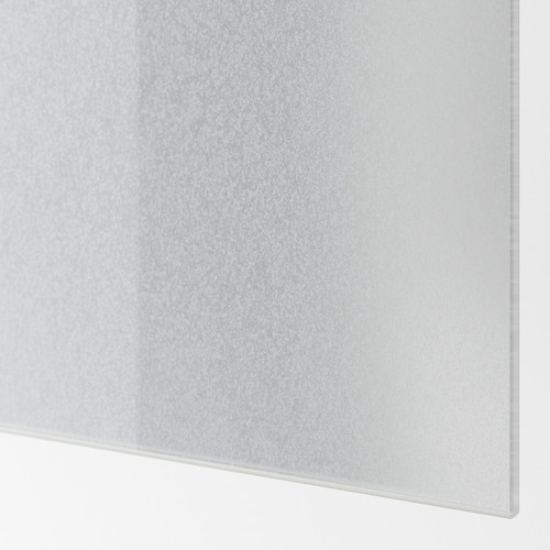 SVARTISDAL 4 panels for sliding door frame, white paper effect, 75x201 cm
