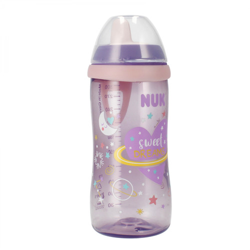 NUK First Choice Kiddy Cup Night 300ml 12m+, lilac
