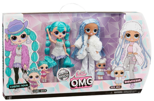 L.O.L. Surprise Dolls Set Winter Disco OMG Cosmic Nova & Snowlicious 3+