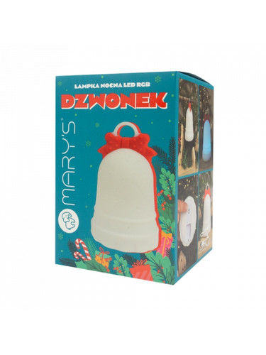MARY'S LED Bell Night Light with RGB, White