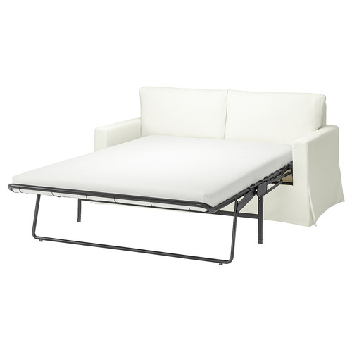HYLTARP Cover for 2-seat sofa-bed, Hallarp white