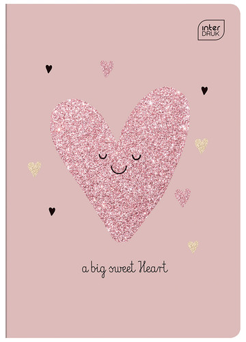 Notebook A5 16 Sheets Ruled Glitter 20-pack, assorted patterns
