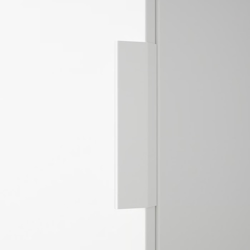 LÄTTHET Handle, white, 13 cm, 1 pack