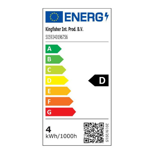 Diall LED Bulb Filament C35 E14 470lm 4000K