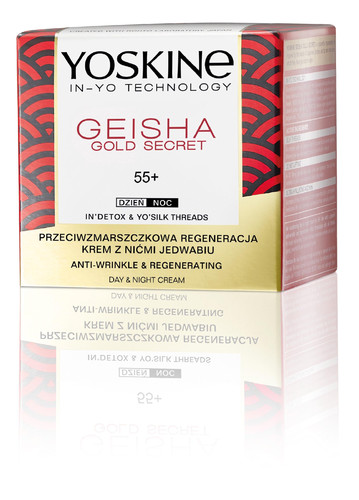 Yoskine Geisha Gold Secret 55+ Anti-Wrinkle & Regenerating Day/Night Cream 50ml