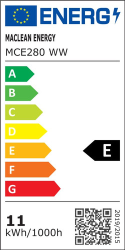 MacLean LED Bulb E27 Filament Retro MCE280, warm white