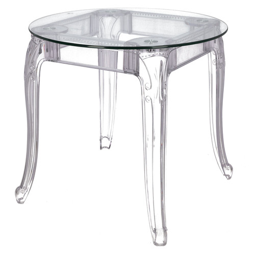 Table Ghost 80cm, transparent