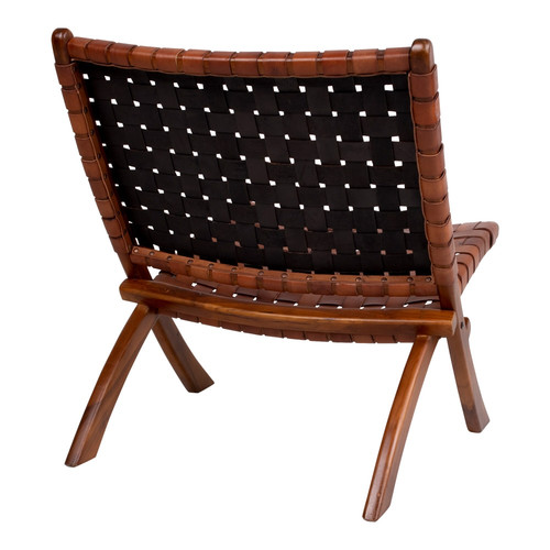 Chair Perugia, leather, brown