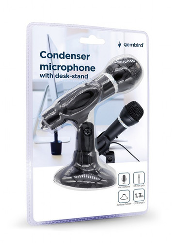 Gembird Condenser Microphone with Desk-Stand