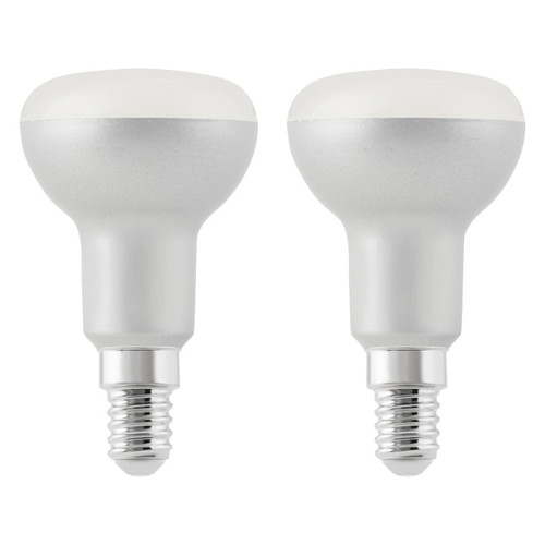 Diall LED Bulb R50 E14 8W 806lm, frosted, warm white, 2 pack