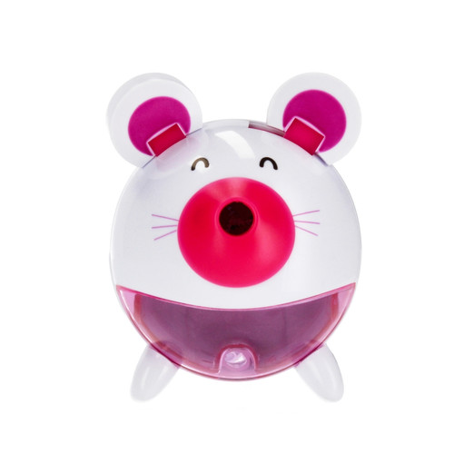 Starpak Plastic Sharpener with Hand Crank Mouse, pink