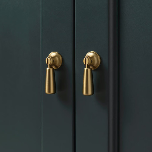 LOMMARP Cabinet, dark blue-green, 102x101 cm