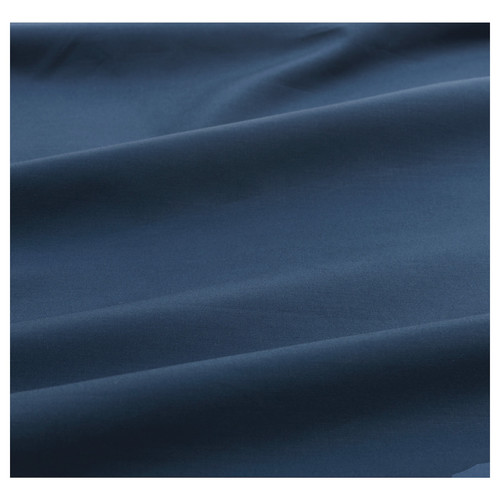 ULLVIDE Fitted sheet, dark blue, 180x200 cm