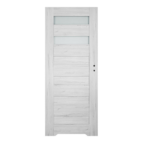 Internal Door, Undercut, Trame 60, left, silver oak