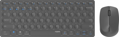RAPOO Keyboard and Mouse Set 9600M, grey