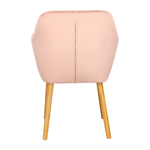 Upholstered Chair Emilia Velvet, dusty rose