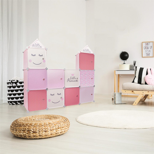 Modular Storage Solution for Children's Room Cubes 2, pink