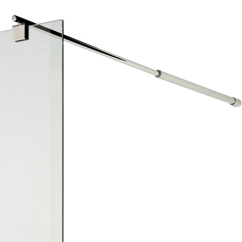 Cooke & Lewis Shower Walk-in Panel Onega 90cm, chrome/transparent