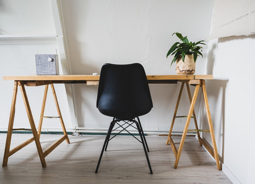 Chair Eris, 1pc, PP/faux leather, black/black