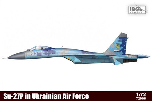 Ibg Plastic Model Kit Su-27P in Ukrainian Air Force 1/72 14+