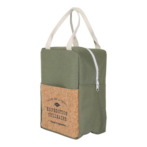 Lunch Bag Refreshing Cork 5l, green