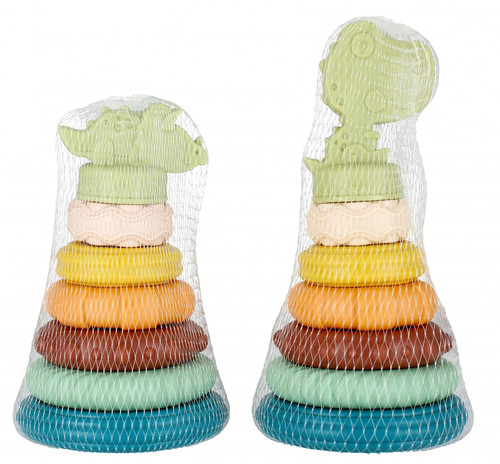 Bam Bam Stacking Tower Rings Pastel 6m+