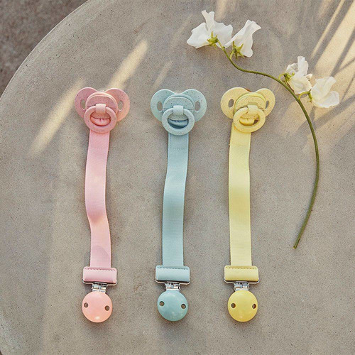 Elodie Details Pacifier Clip Wood - Sunny Day Yellow