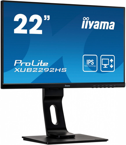 Iiyama 22" Monitor IPS Technology Panel IPS VGA HDMI DP PIVOT XUB2292HS