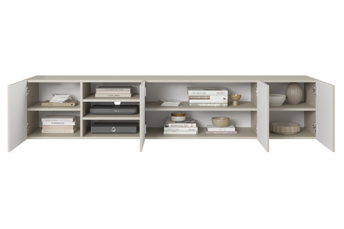 Wall-Mounted TV Cabinet Asha 200cm, cashmere