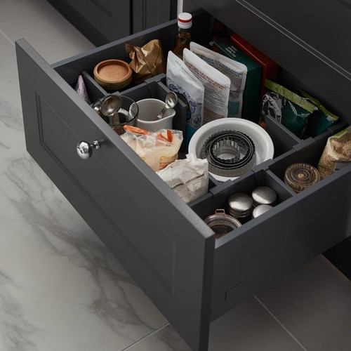 GoodHome Drawer Divider Soto, anthracite