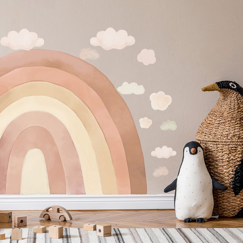 Wall Sticker Set 90x134cm - Rainbow Beige