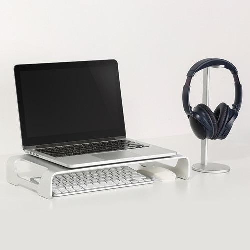 LogiLink Aluminum Tabletop Monitor Riser for Laptop and Monitor