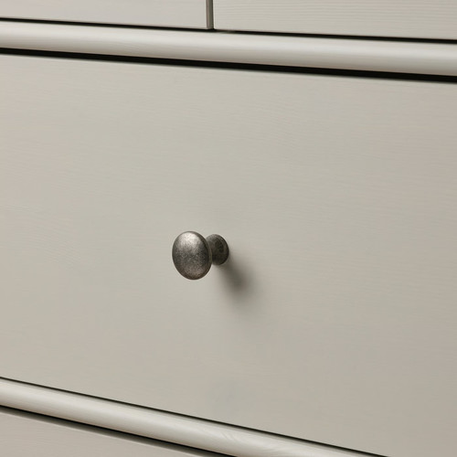 STOREMOLLA Chest of 8 drawers, light grey-beige stained, 171x50x91 cm